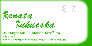 renata kukucska business card